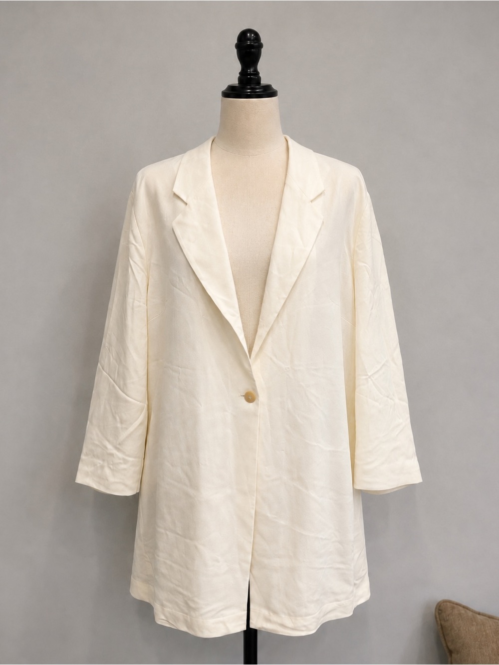 Jones New York Ivory Single-Button Blazer